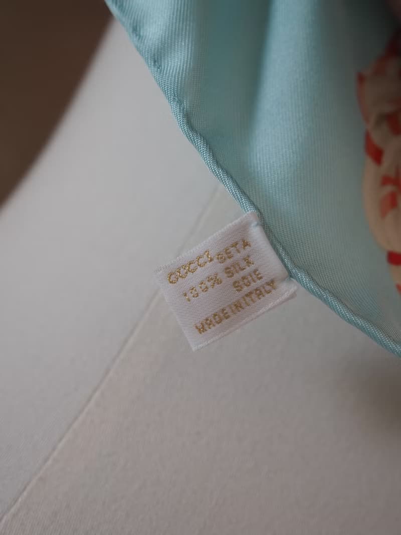 OLD GUCCI オールドグッチ マルチカラー スカーフ シルク ヴィンテージ