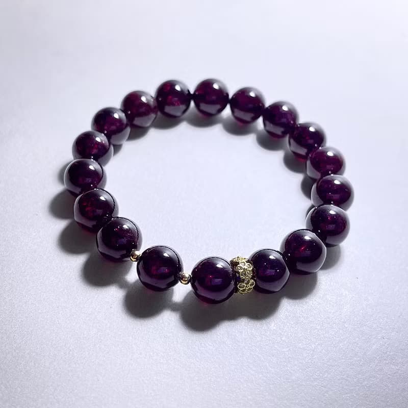 天然礦石 紅石榴石 10mm 手鍊