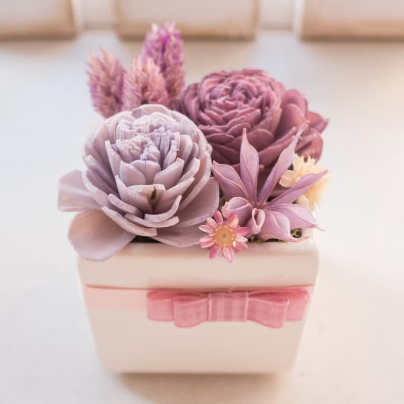 生日情人節禮物 法式香頌10號 貴氣優雅盆花栽七夕情人節花束