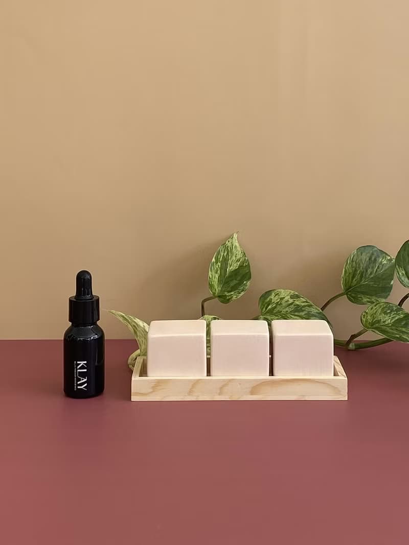 KLAY Cube ceramic diffuser with essential oils and fragrance oils