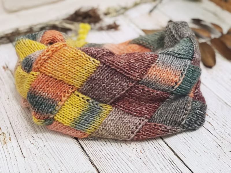 【訂製】ChiChi手作-熟悉的小木屋方格圍脖-毛線圍巾