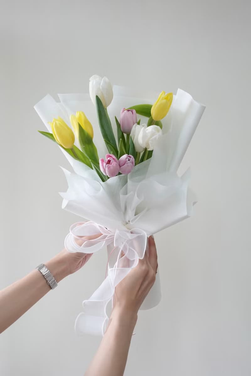 畢業 鬱金香韓式花束  生日花束 女友禮物