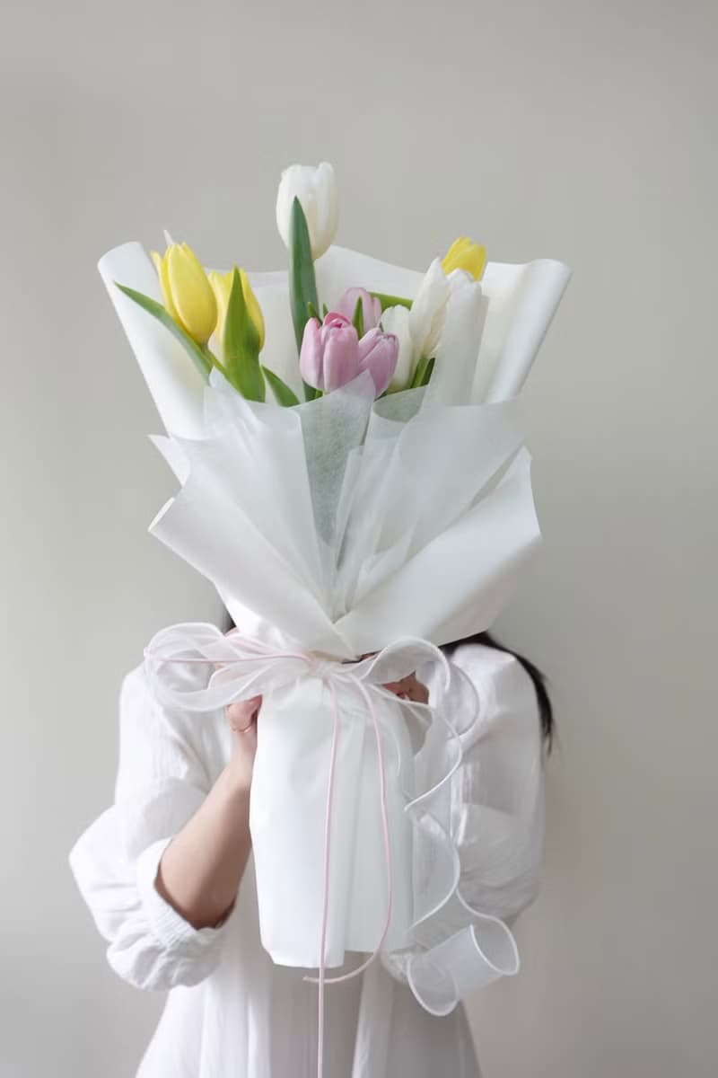 畢業 鬱金香韓式花束  生日花束 女友禮物
