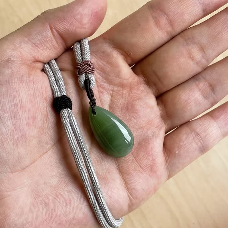 祝福 - 水雲玉光系列 - 台灣設計雕刻之翠玉項鍊