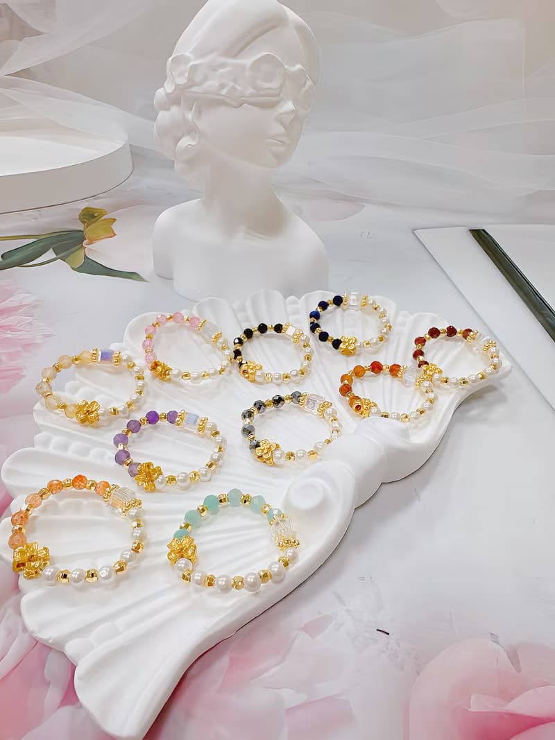 有錢花 水晶戒指珍珠戒指