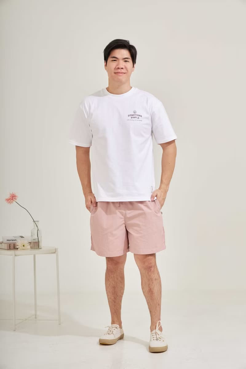 KRATIK - MEN nylon shorts (pink)