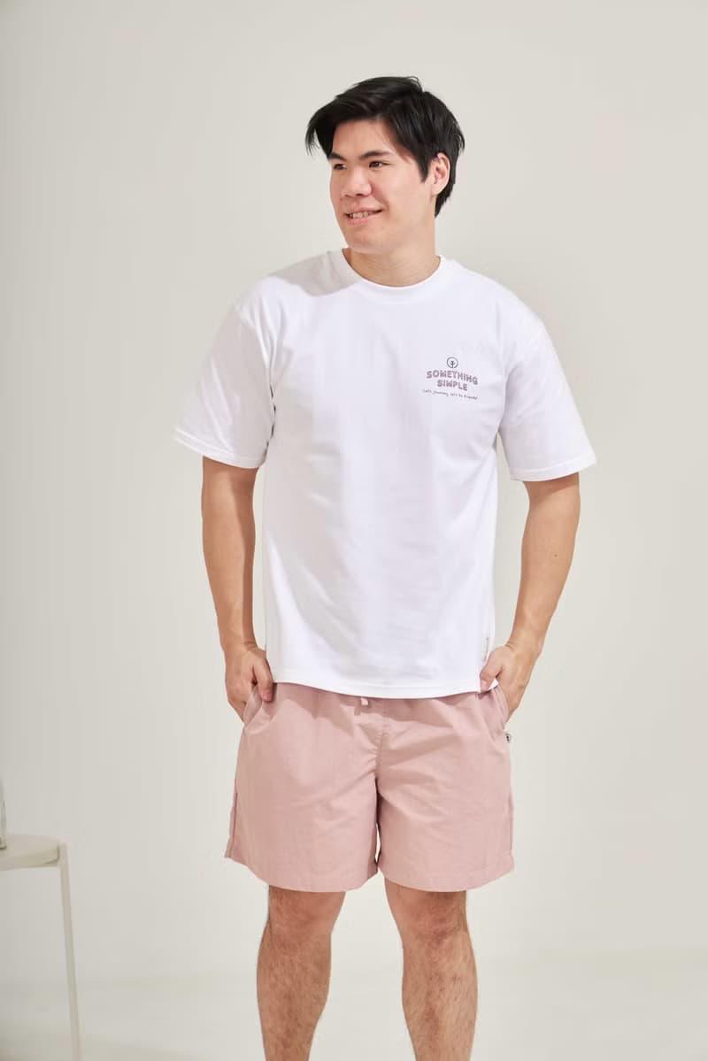 KRATIK - MEN nylon shorts (pink)