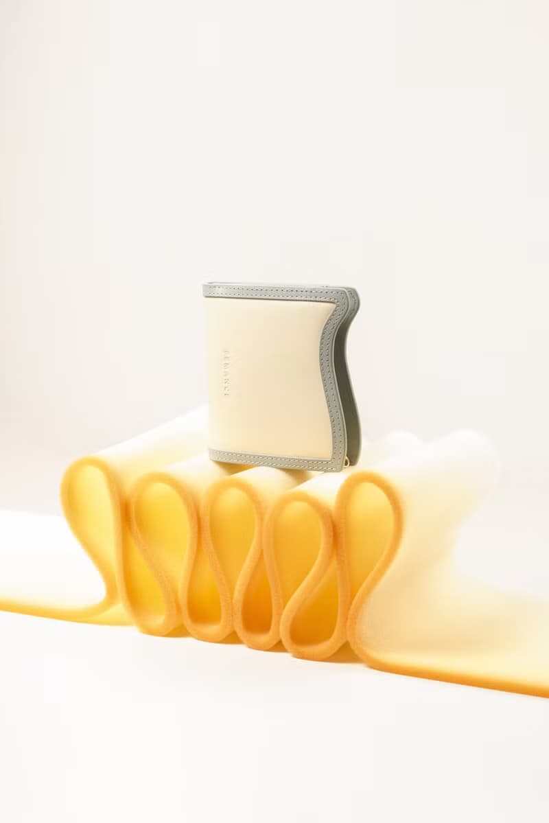 Femance 錢包 天藍 原創 獨家 波浪形 小眾 零錢包 可燙金印名