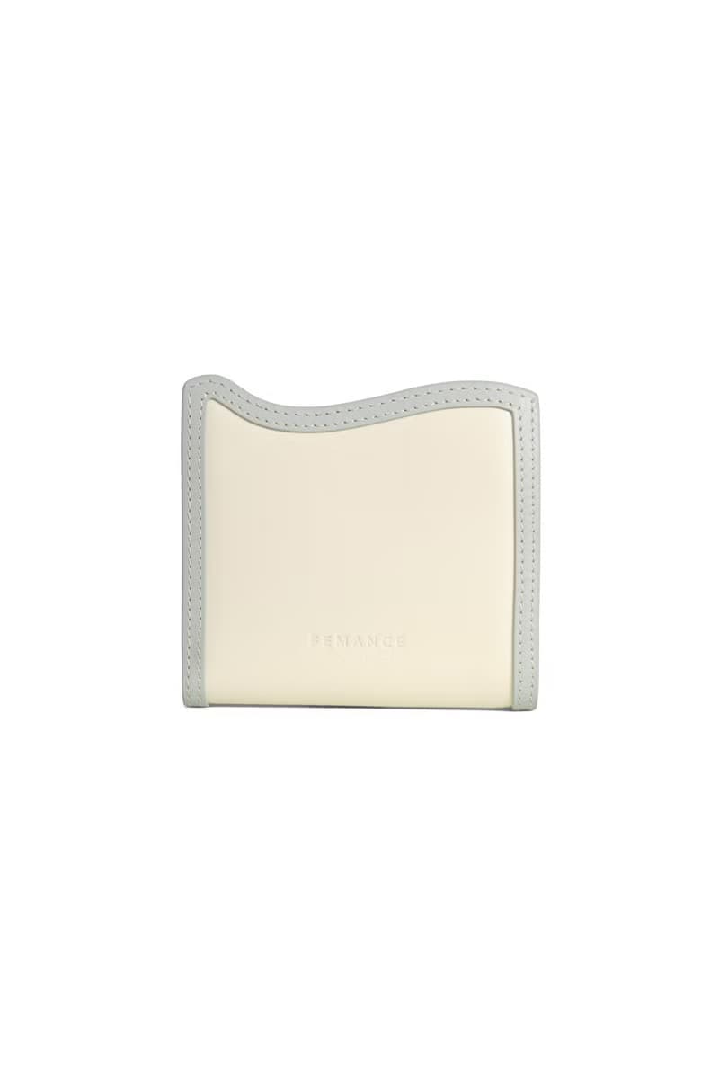 Femance 錢包 天藍 原創 獨家 波浪形 小眾 零錢包 可燙金印名