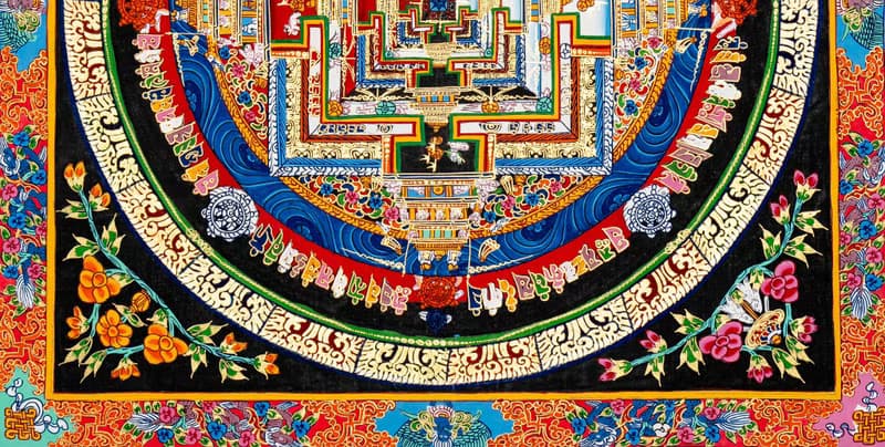 西藏唐卡卡拉恰克拉曼荼羅   通向內在智慧和開悟之路