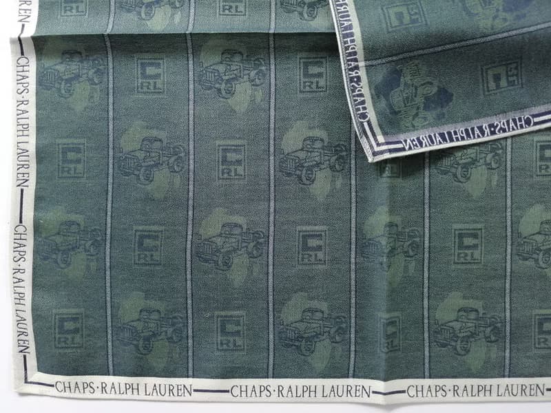 Chaps Ralph Lauren Vintage Handkerchief Green 19 x 18 inches