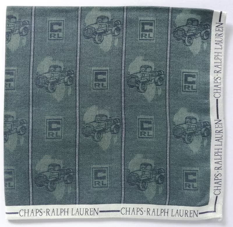 Chaps Ralph Lauren Vintage Handkerchief Green 19 x 18 inches