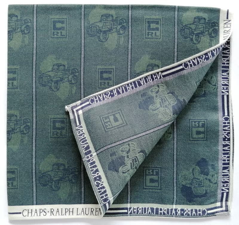 Chaps Ralph Lauren Vintage Handkerchief Green 19 x 18 inches