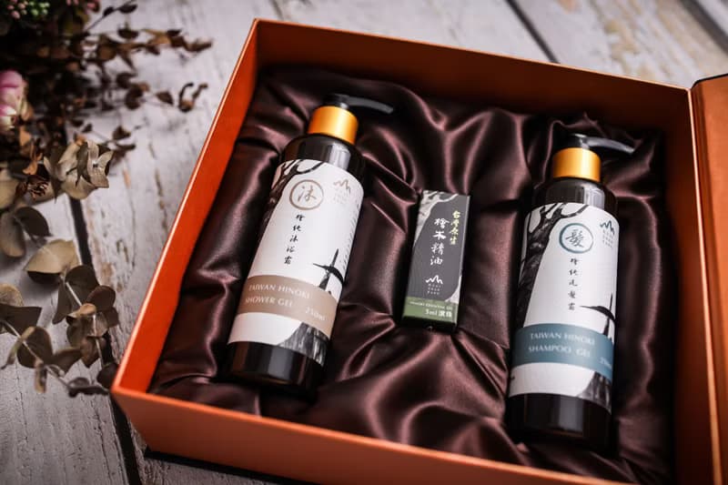【香氛禮盒】檜木高級禮浴精油禮盒/檜木沐浴+洗髮+檜木精油