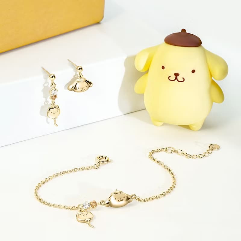 Small Gift for U系列-PomPomPurin 布丁狗禮物純銀耳環