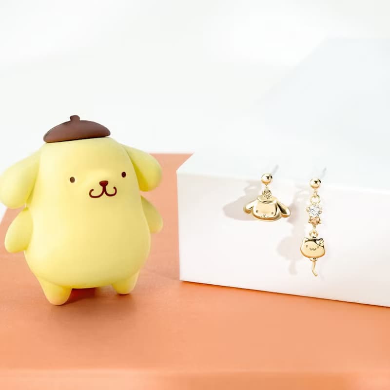 Small Gift for U系列-PomPomPurin 布丁狗禮物純銀耳環