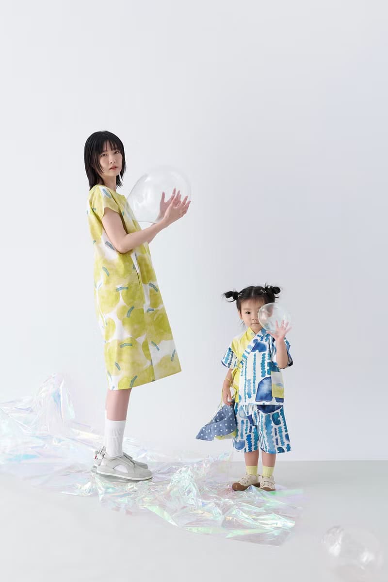 親子裝  library印花獨家布料洋裝  日式甚平套裝