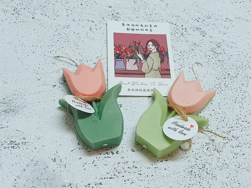 【美好鬱見你】客訂蠟燭 花束 花禮 蠟燭 天然大豆蠟 鬱金香 送禮