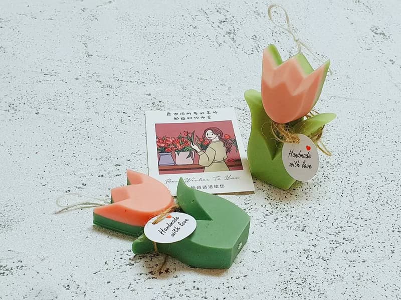 【美好鬱見你】客訂蠟燭 花束 花禮 蠟燭 天然大豆蠟 鬱金香 送禮