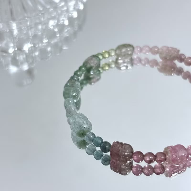 雨中虹光 / 碧璽貔貅手鍊