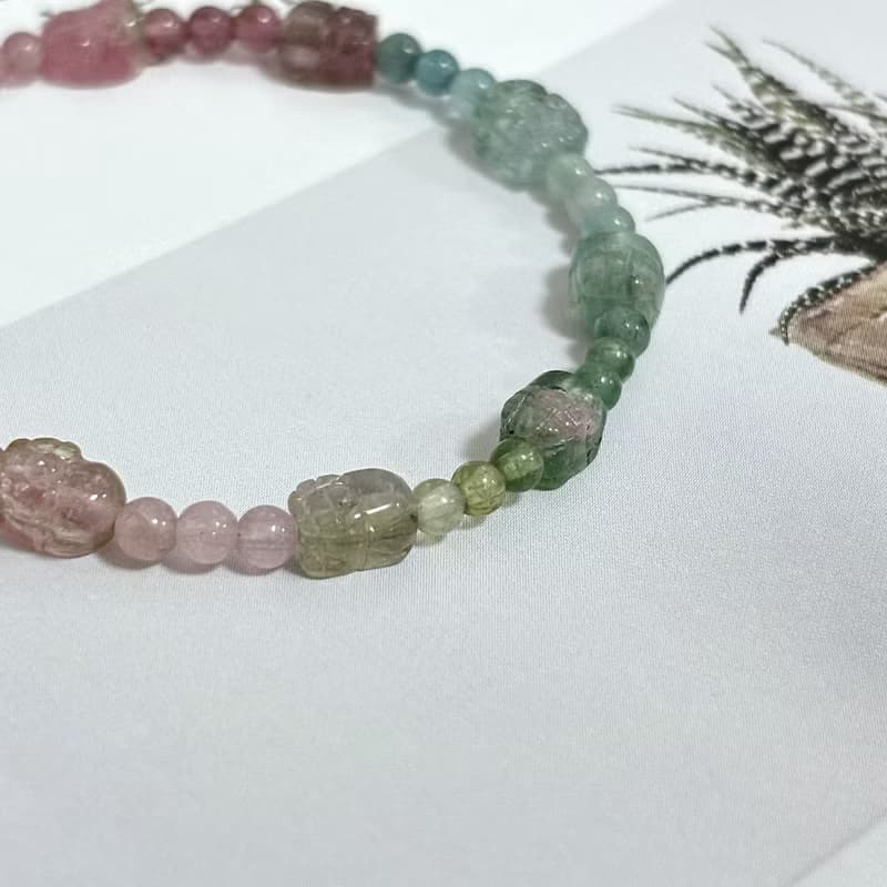 雨中虹光 / 碧璽貔貅手鍊