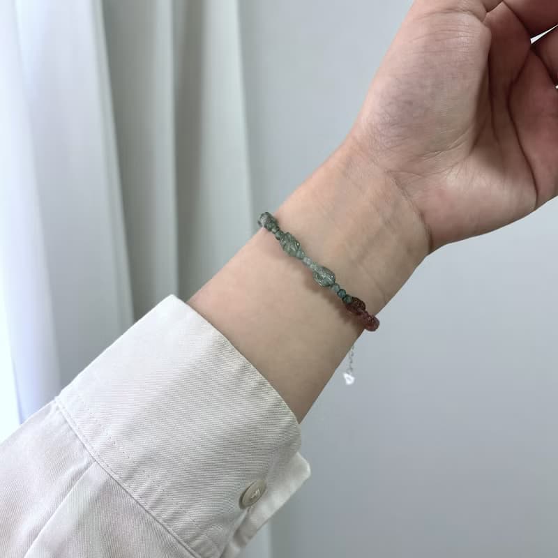 雨中虹光 / 碧璽貔貅手鍊