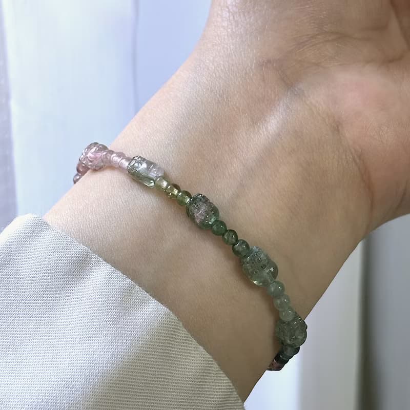 雨中虹光 / 碧璽貔貅手鍊