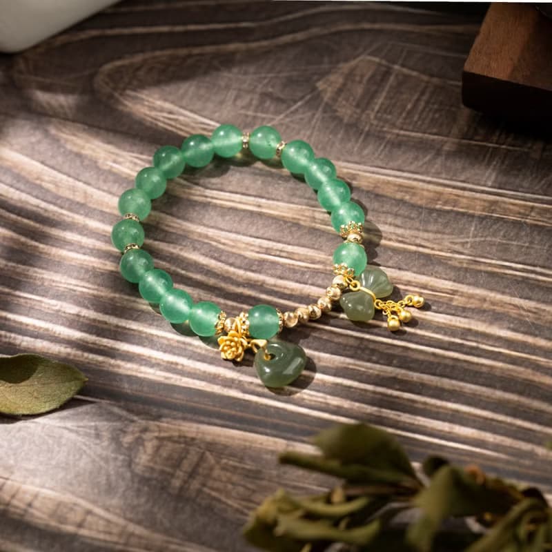 【古韻】翠玉沁-綠東陵手鍊