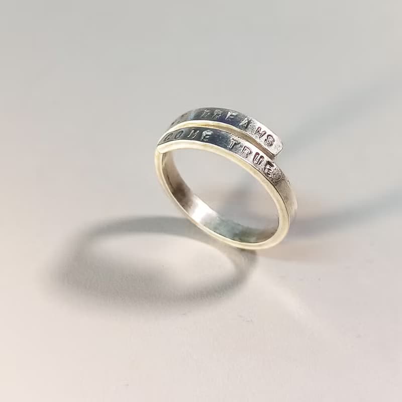 【體驗】情人節禮物 情人對戒 純銀戒指 金工戒指DIY - 夢想成真