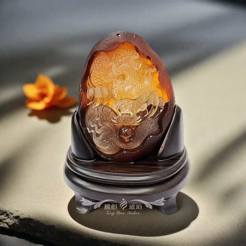 騰彪琥珀 瓷白蜜蠟手鍊 原礦琥珀 稀有白蜜蠟 收藏級精品 附保卡