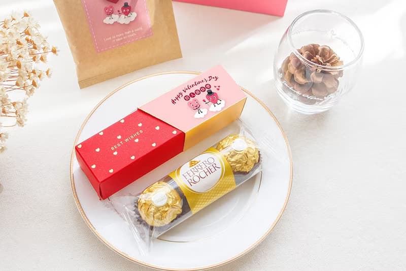 情人節禮物推薦 送禮組合禮袋A款 濾掛咖啡+閃金盒金莎巧克力