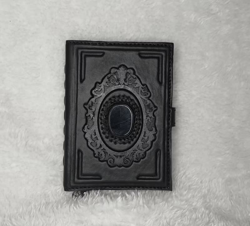 3D  leather notebook,dungeons and dragons book,grimoire,black mirror,gift,ritual