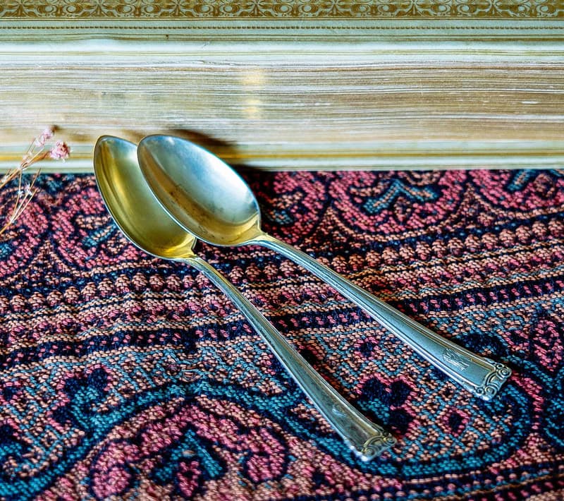 銀鍍金Janus & Friedrich濃縮咖啡匙 - 西洋古董