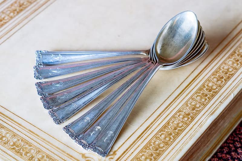 銀鍍金Janus & Friedrich濃縮咖啡匙 - 西洋古董