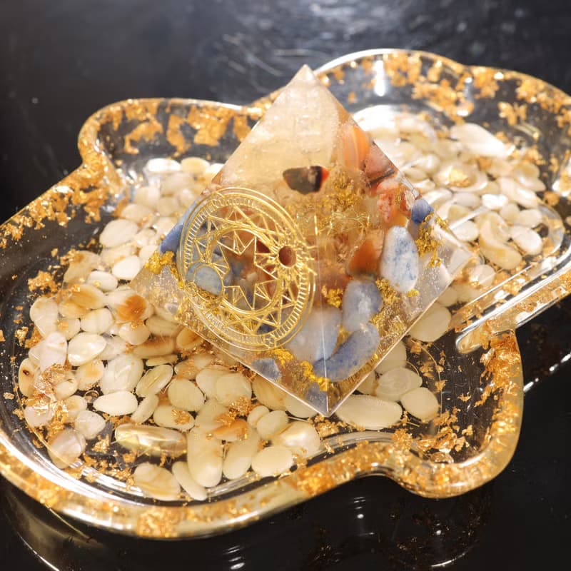 【畢業禮物】快速出貨白貝殼法蒂瑪之手奧剛淨化飾品收納盤珍珠