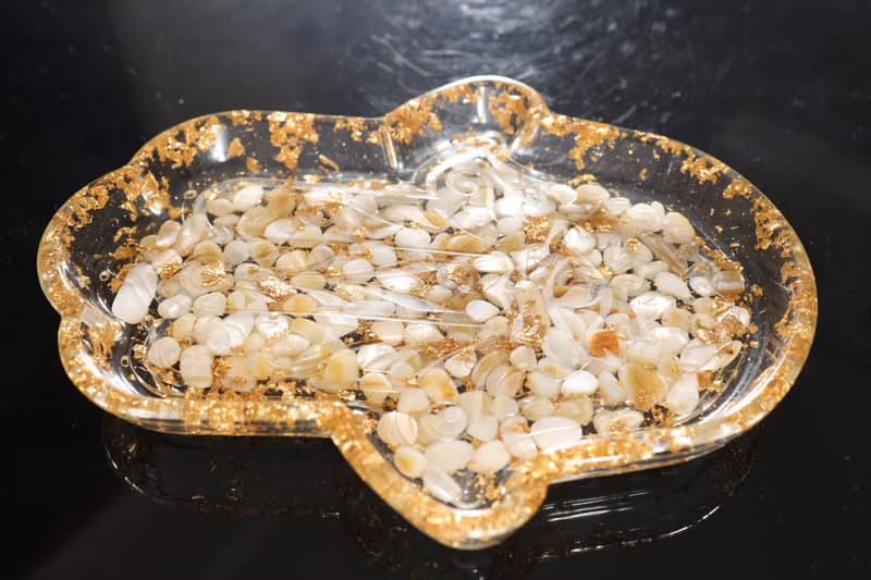 【畢業禮物】快速出貨白貝殼法蒂瑪之手奧剛淨化飾品收納盤珍珠