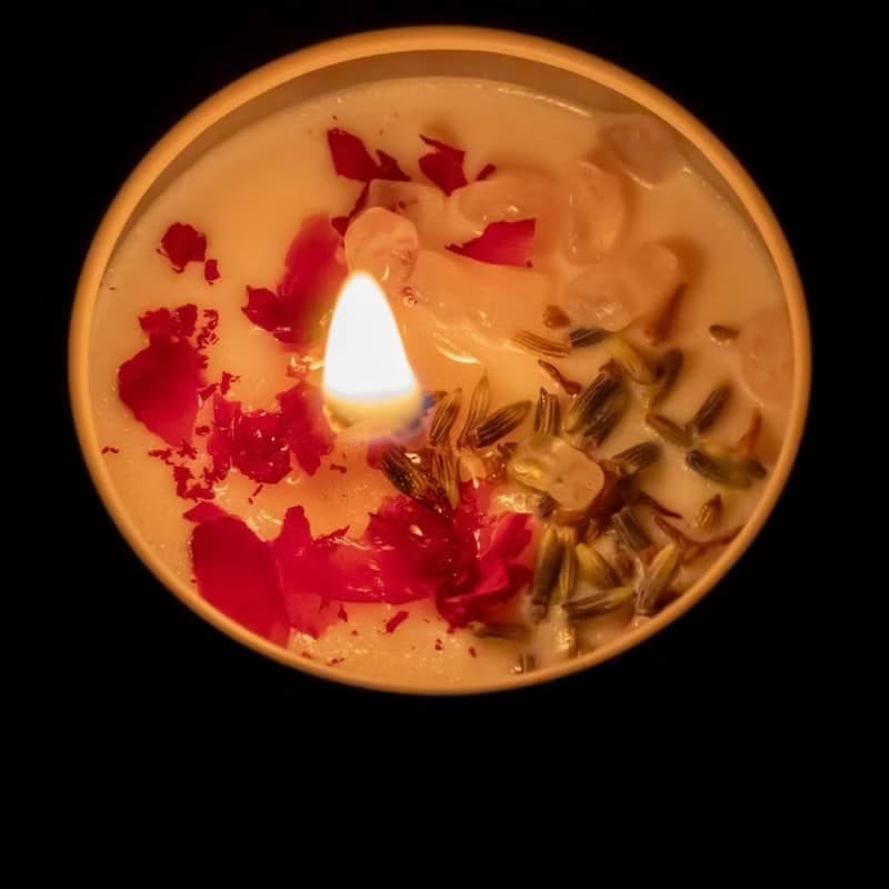 天然大豆蠟燭 招桃花愛情香氛魔法蠟燭 鐵盒款 單顆蠟燭