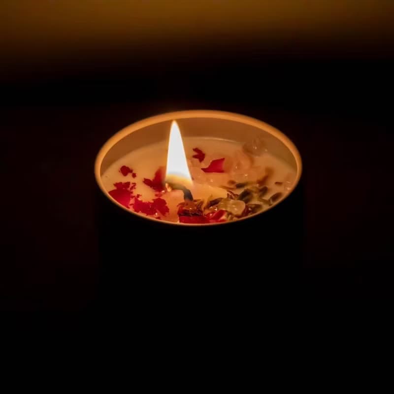 天然大豆蠟燭 招桃花愛情香氛魔法蠟燭 鐵盒款 單顆蠟燭