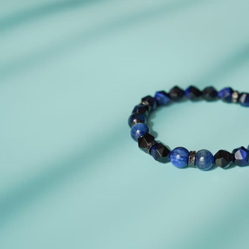 切面藍虎石藍晶石14KGF手縺