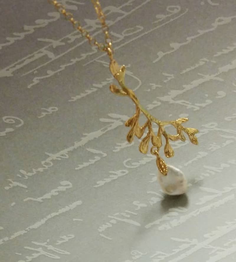 【維納斯系列】春櫻* 天然巴洛克珍珠 項鍊 訂製 輕珠寶
