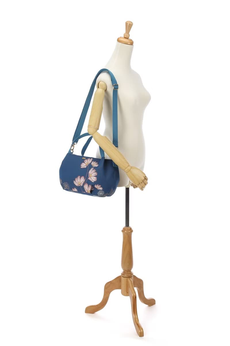 斜背包 南瓜 / 防潑水 平織緹花 迷漾紫