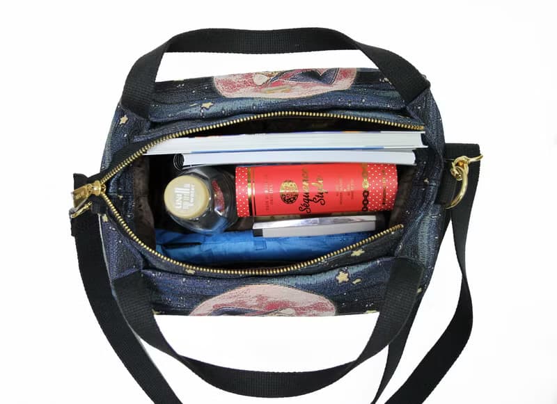 斜背包 南瓜 / 防潑水 平織緹花 迷漾紫