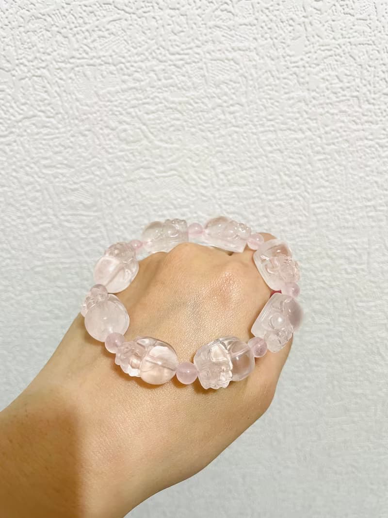 招桃花專用 好人緣【貔貅粉水晶設計手鍊】特殊蒐藏/一物一拍