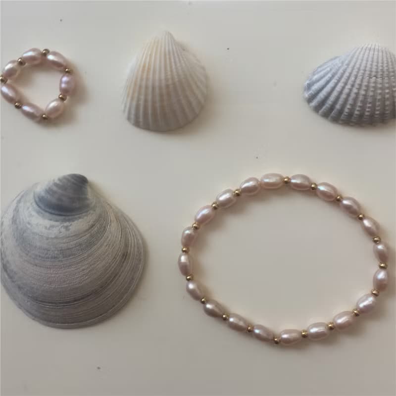 / 海洋的話語/ 珍珠彈性手鍊