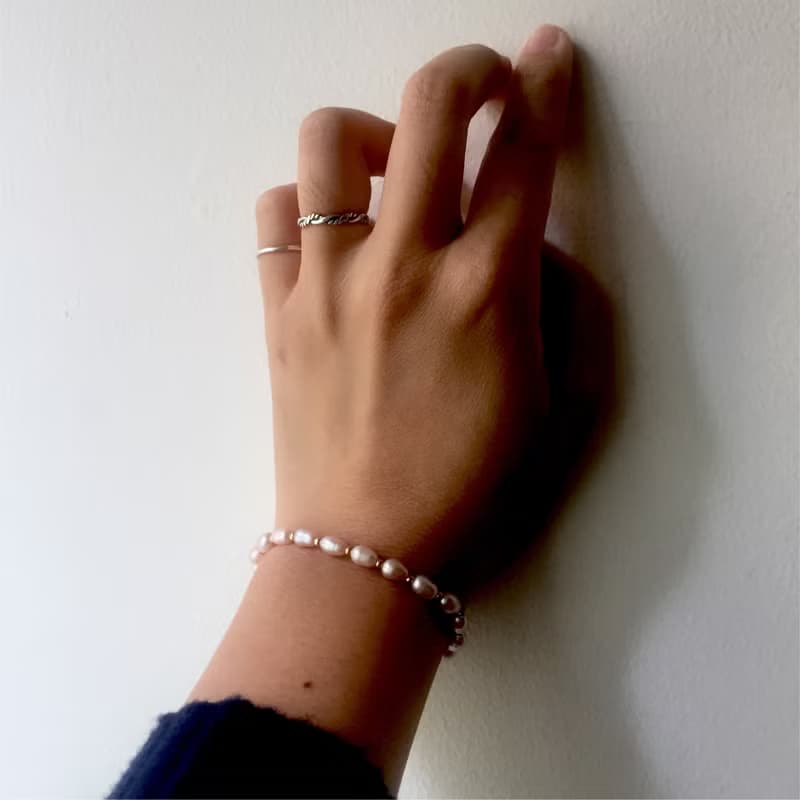 / 海洋的話語/ 珍珠彈性手鍊