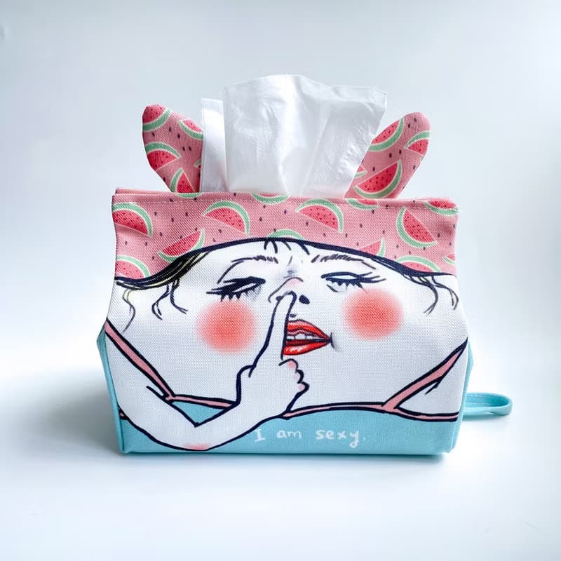 西瓜豬鼻女 面紙套