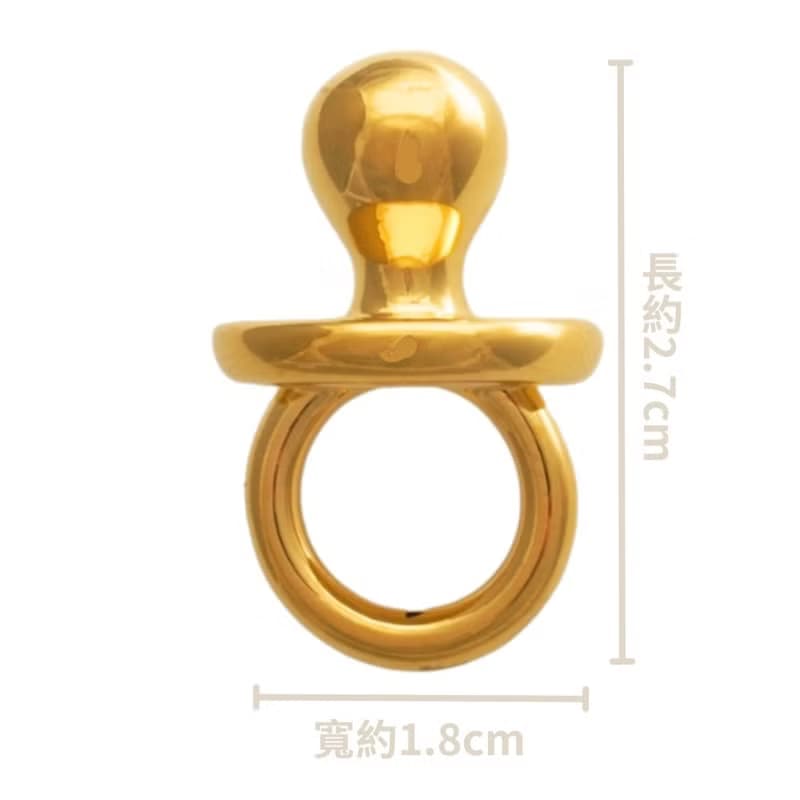 【童樂繪金飾】好養育金奶嘴 黃金墜子 兒童彌月禮盒 約重0.56錢