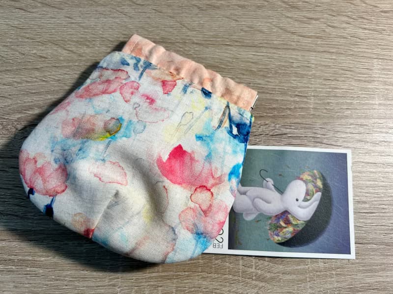 【現貨】 10公分彈片收納袋 文創商品  收納布小物 印章收納