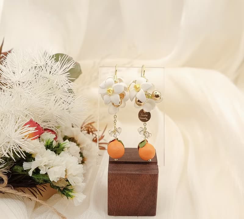 金橘利 手工耳環