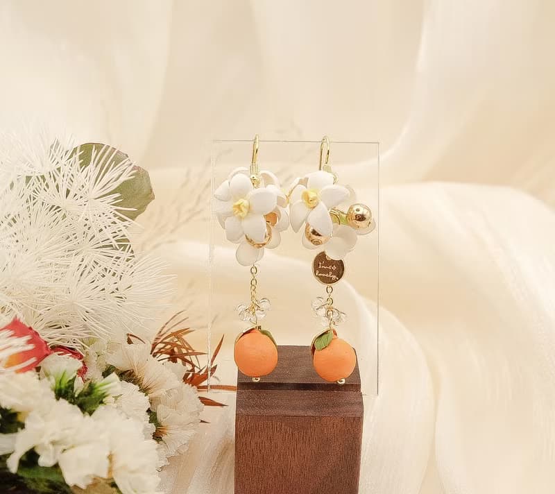 金橘利 手工耳環